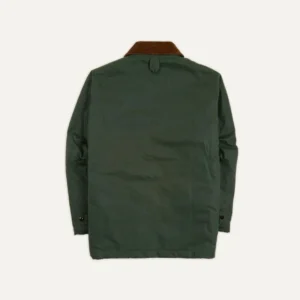 Waxed Coverall Green Jacket