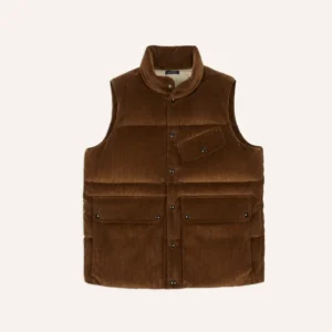 Corduroy Down Brown Vest