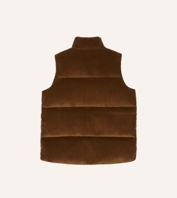 Corduroy Down Brown Vest