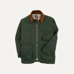 Waxed Coverall Green Jacket