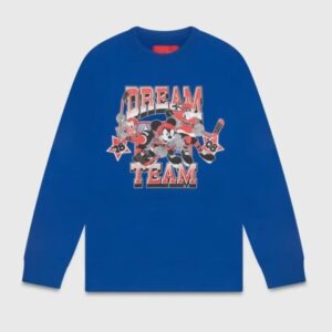 Disney x Ovo® Dream Team Crewneck Blue Sweatshirt