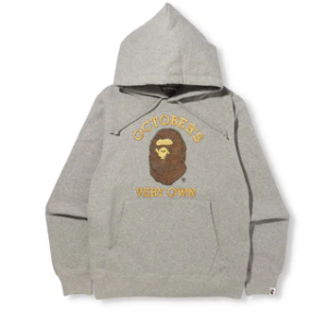 Grey Bape Pullover OVO Hoodie